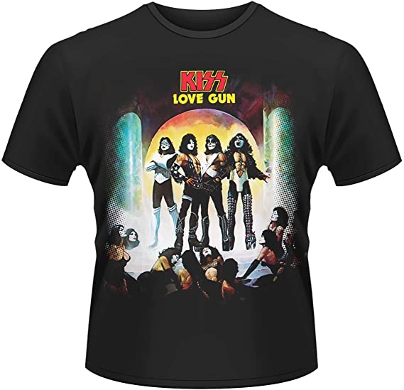 Official Kiss Band Photo T Shirt Live sur scène Rock Classique Love Gun
